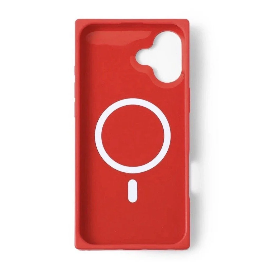 Hello Lux Red Bandana Square iPhone Case - 16 Plus